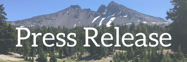 Press Release banner image over mountain landscape